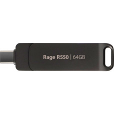 USB флеш накопичувач Patriot 64GB Rage R550 Matte Black USB/Type-C 3.2 (PE64GR550DSAD)