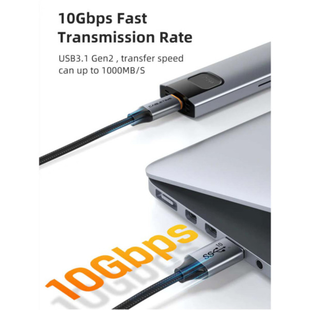 Дата кабель USB 3.1 AM to USB-C 1.5m Cabletime (CA915231)
