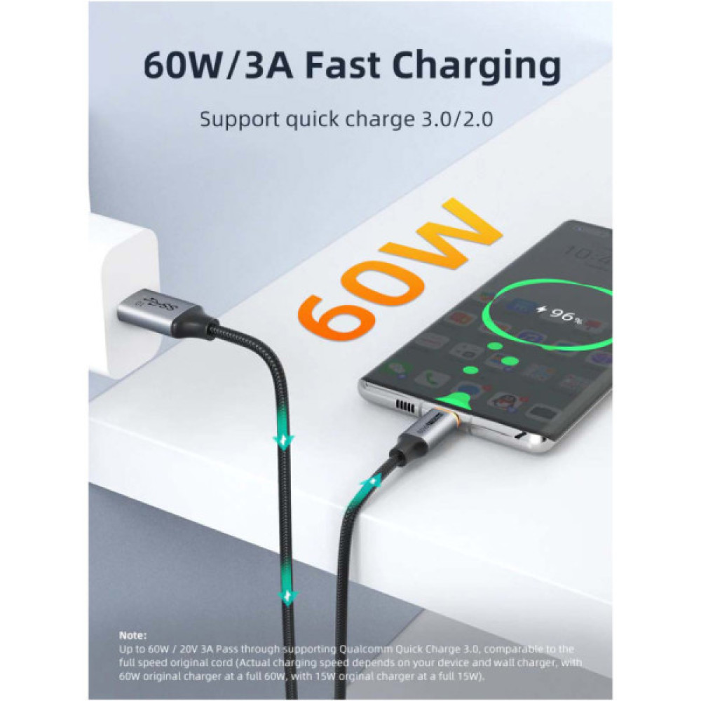 Дата кабель USB 3.1 AM to USB-C 1.5m Cabletime (CA915231)