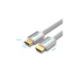Кабель мультимедійний HDMI M to HDMI M 1.0m V2.0 4K60Hz braided aluminum alloy gray Vention (AABIF)