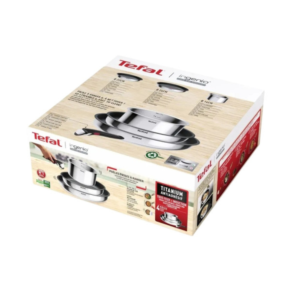 Набір посуду Tefal Ingenio Cook Eat, 4 предмети (L881S404)