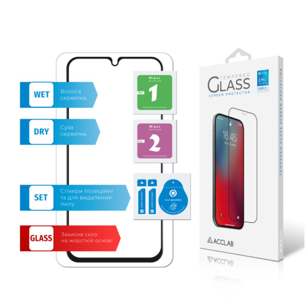 Скло захисне ACCLAB Full Glue Samsung A34 5G (1283126559808)