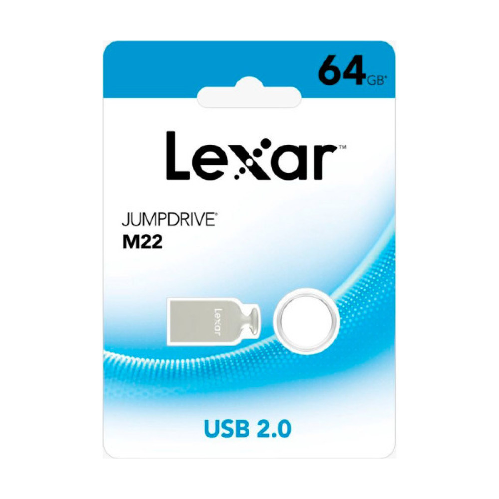 USB флеш накопичувач Lexar 64GB JumpDrive M22 USB2.0 (LJDM022064G-BNJNG)