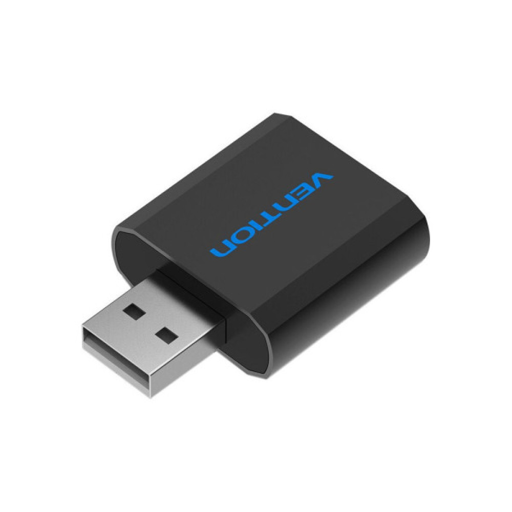 Звукова плата VENTION Audio USB 2х3,5mm jack Metal (VAB-S17-B)