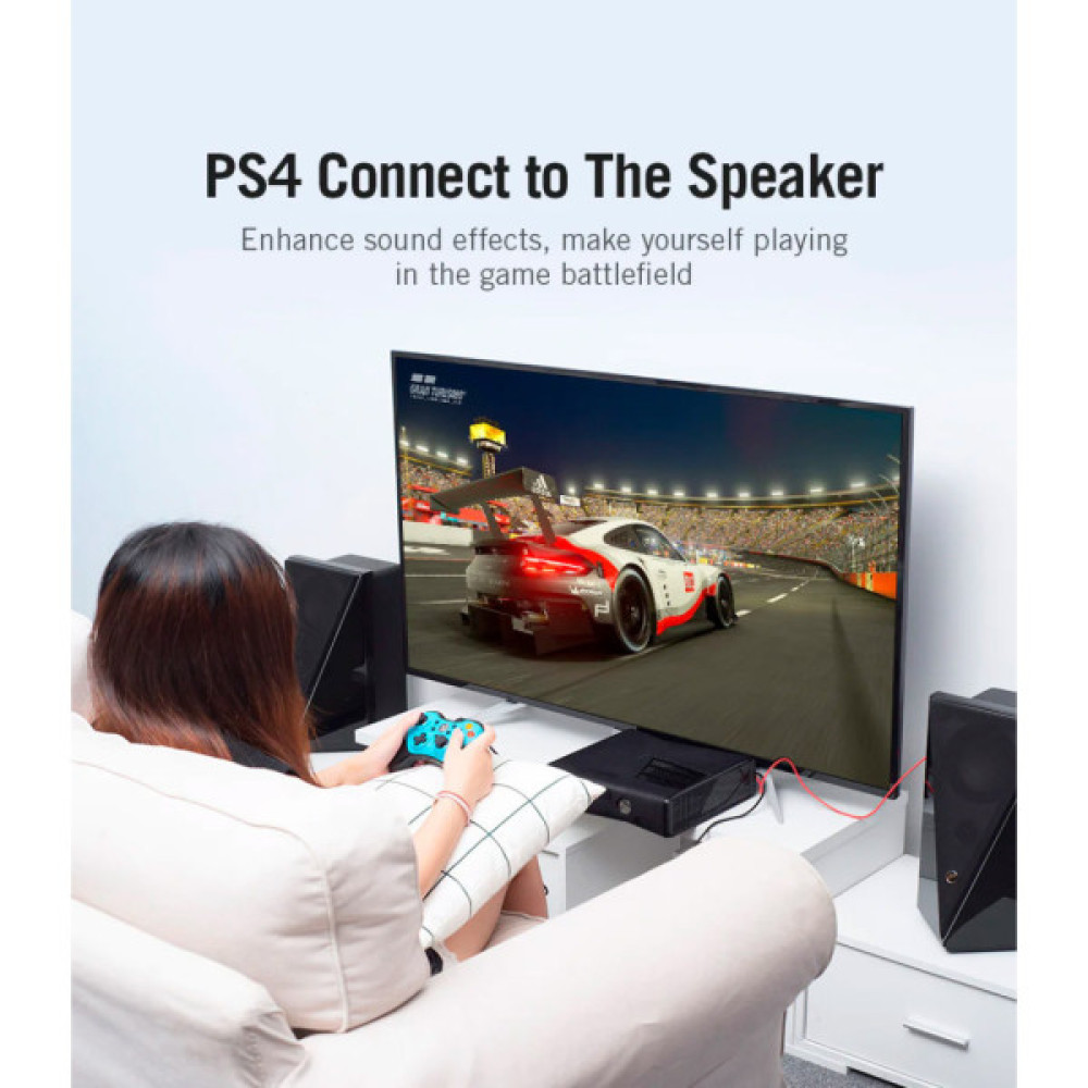 Звукова плата VENTION Audio USB 2х3,5mm jack Metal (VAB-S17-B)