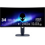 Монітор DELL 34" AW3425DW 2xHDMI, DP, USB, QD-OLED, 3440x1440, 21:9, 240Hz, 0.03ms, DCI-P3 99.3%, CURVED, G-SYNC, FreeSync, AdaptiveSync, HAS, HDR TrueBlack 400