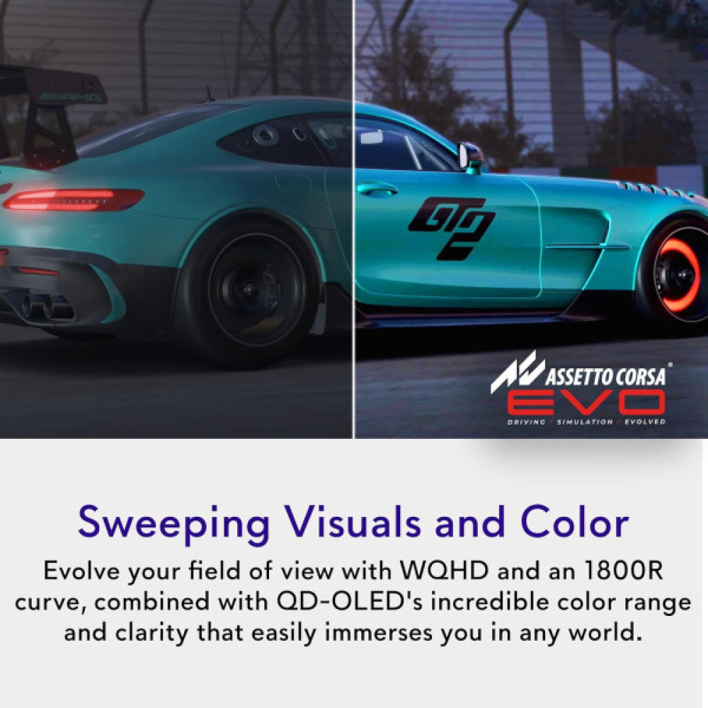 Монітор DELL 34" AW3425DW 2xHDMI, DP, USB, QD-OLED, 3440x1440, 21:9, 240Hz, 0.03ms, DCI-P3 99.3%, CURVED, G-SYNC, FreeSync, AdaptiveSync, HAS, HDR TrueBlack 400