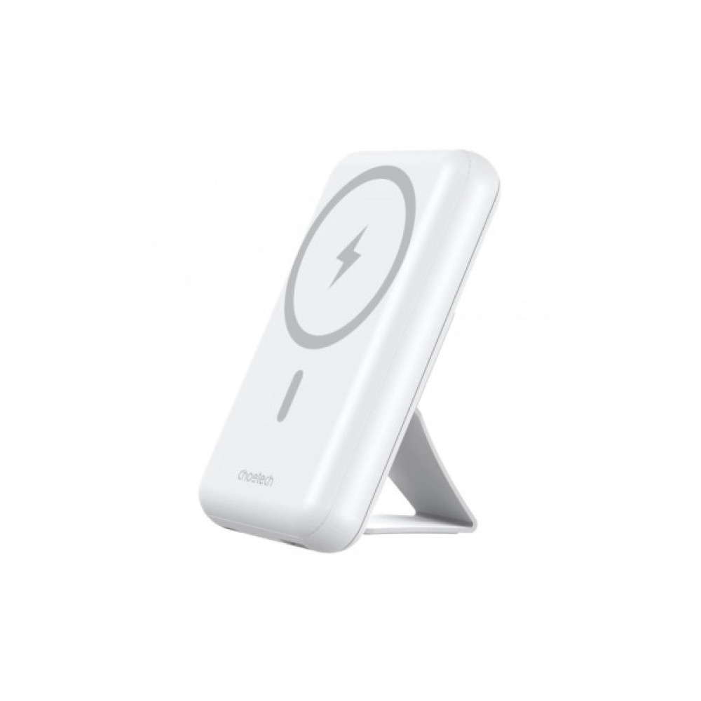 Батарея універсальна Choetech Magnetic Wireless 10000mAh 20W, PD,QC/3.0, USB-A, USB-C, White (B663-ACWH)