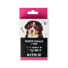 Крейда Kite біла кругла, 12 шт Dogs (K22-079-12)