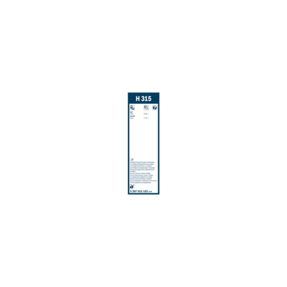 Щітка склоочисника Bosch 3 397 015 102 Щітка склоочисника Bosch 3 397 015 102
