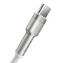 Дата кабель USB 3.1 AM to USB-C 2.0m 6.0A 66W Cafule Series Metal White Baseus (CAKF000202) Дата кабель USB 3.1 AM to USB-C 2.0m 6.0A 66W Cafule Series Metal White Baseus (CAKF000202)