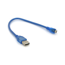 Дата кабель USB 2.0 AM to Micro 5P 0.3m blue Voltronic (YT-AM/Mc-0.3B/05425) Дата кабель USB 2.0 AM to Micro 5P 0.3m blue Voltronic (YT-AM/Mc-0.3B/05425)