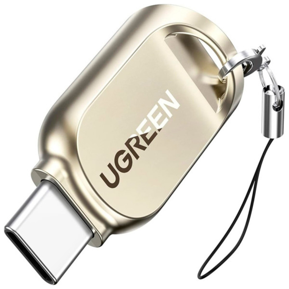 Зчитувач флеш-карт UGREEN USB-C to TF 3.0 CM331 Light Golden (80124)