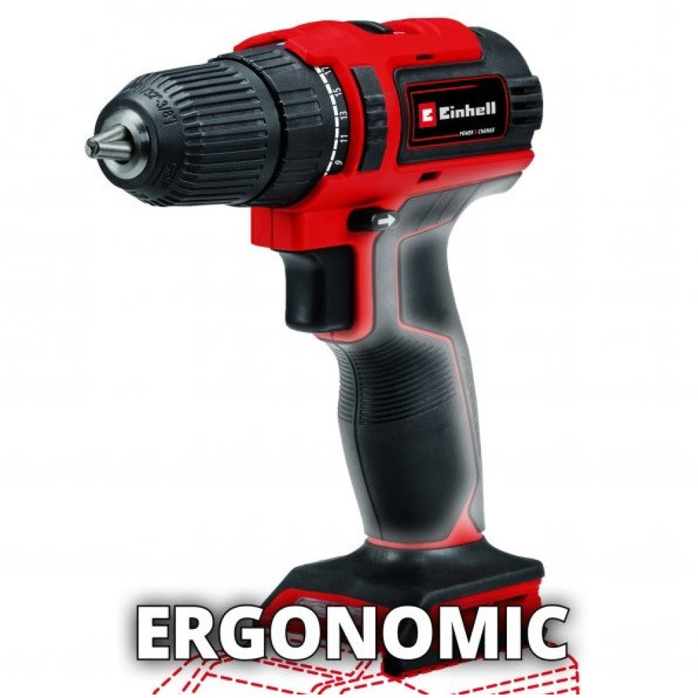 Шурупокрут-дриль ударний акумуляторний Einhell TE-CD 18·40 Li BL - Solo PXC 18В 40Нм 0-350·0-1400об/хв 1.19кг без АКБ та ЗП