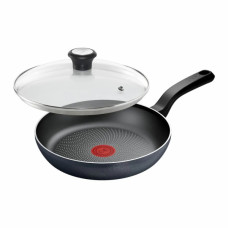Сковорода Tefal So'' Light 24 см, алюміній, бакеліт, скло, чорний (H0560442_SET)