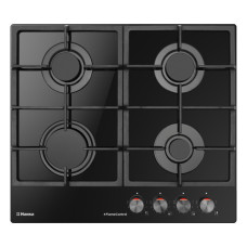 Варильна поверхня Hansa газова на склі, 59см, чавун, чорний