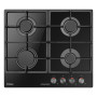 Варильна поверхня Hansa газова на склі, 59см, чавун, чорний