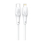 Дата кабель USB-C to Lightning 1.0m 27W High Elastic Zeus XO (NBQ239A_White)