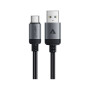 Дата кабель USB 2.0 AM to USB-C 1.2m 3.0A 18W aluminum alloy Black Acefast (6974316283782)
