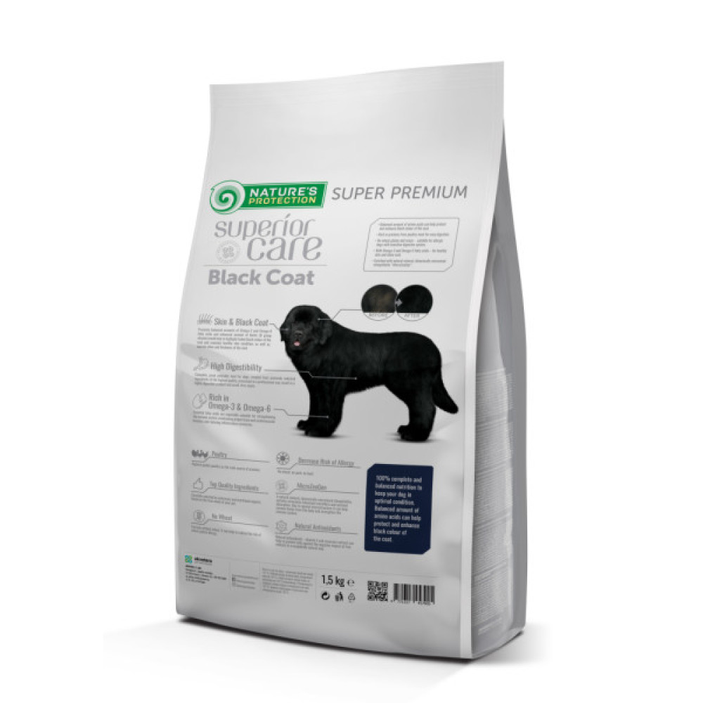 Сухий корм для собак Nature's Protection Superior Care Dark Coat Adult All Breeds 1.5 кг (NPSC47622)