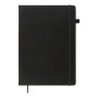 Книга записна Buromax Etalon 210x295 мм 96 аркушів в клітинку обкладинка зі штучної шкіри Чорна (BM.294160-01)
