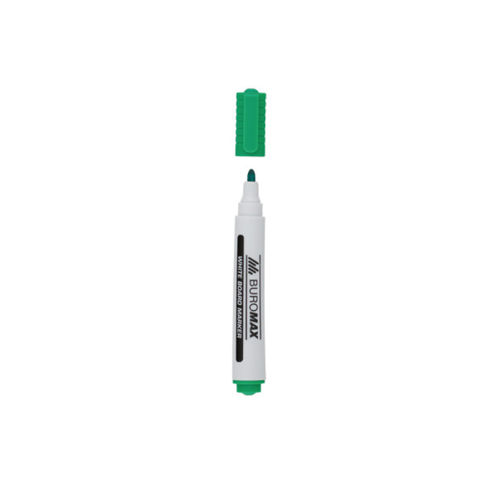 Маркер Buromax для магнітних дошок, зелений, 2-4 мм, спиртова основа (BM.8800-04)
