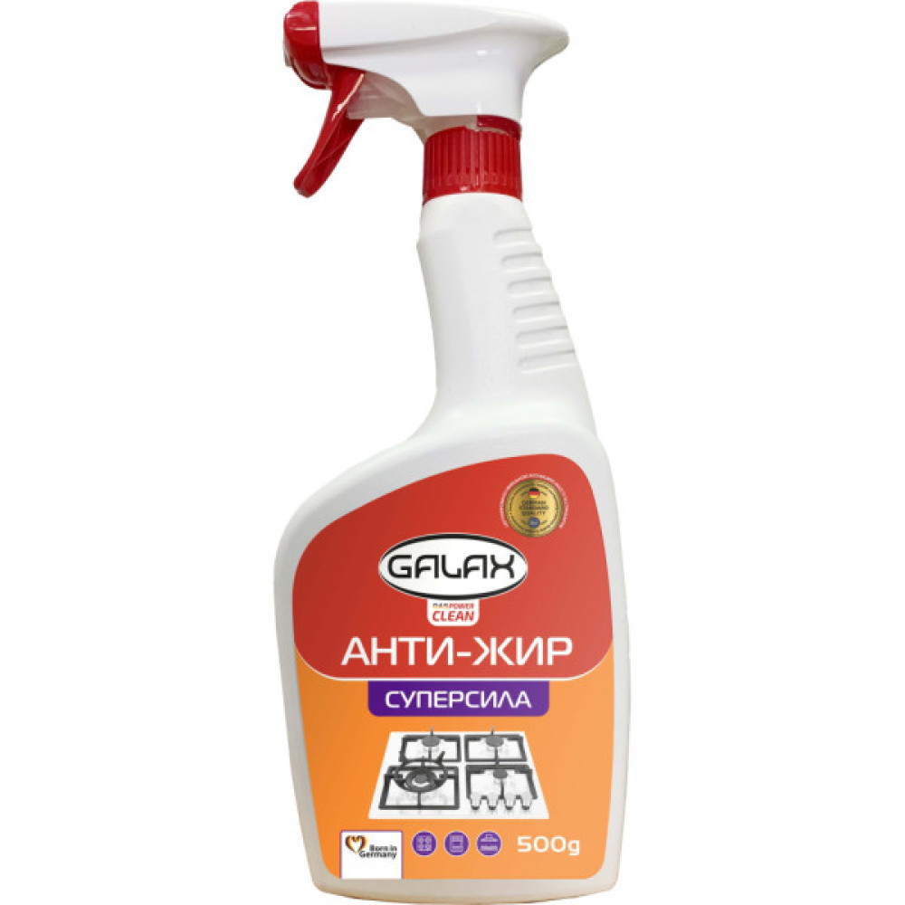 Спрей для чищення кухні Galax das PowerClean Анти-Жир Суперсила 500 г (4823128000709)