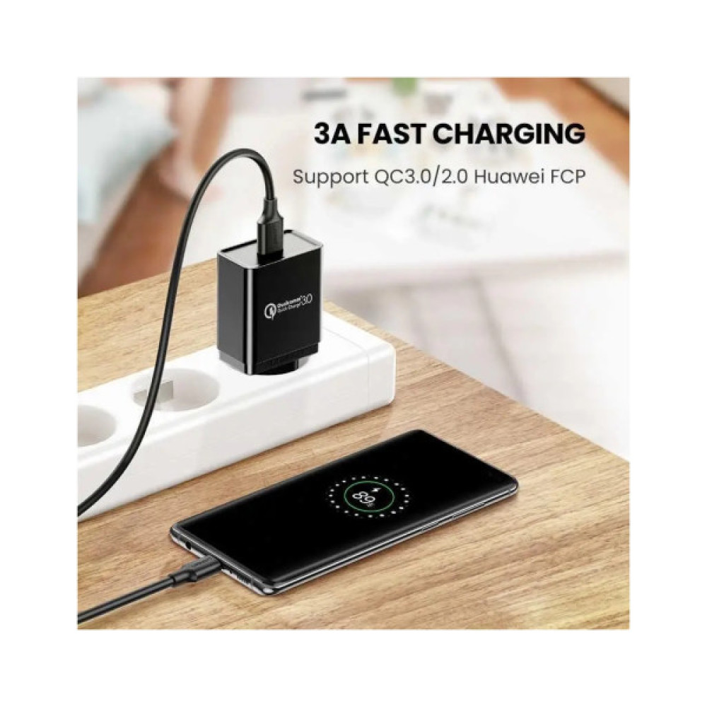 Дата кабель USB 3.0 AM to USB-C 1.5m 3A US184 black Ugreen (20883)