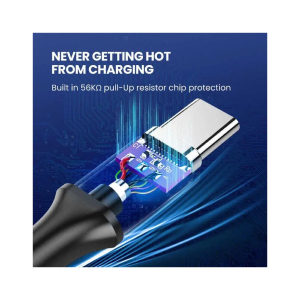 Дата кабель USB 3.0 AM to USB-C 1.5m 3A US184 black Ugreen (20883)