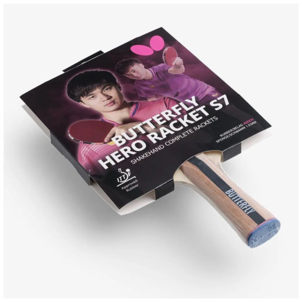 Ракетка для настільного тенісу Butterfly HERO Racket S7 Lin Yun-Ju (6251770002) (932290)