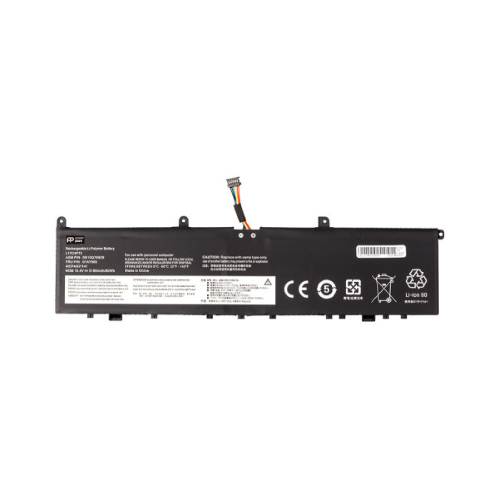 Акумулятор до ноутбука LENOVO ThinkPad X1 Extreme 1st/2nd/Gen (L17C4P72) 15.4V 5180mAh PowerPlant (NB482474)