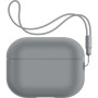 Чохол для навушників Armorstandart Silicone Case with straps для Apple Airpods Pro 2 Gray (ARM68610) Чохол для навушників Armorstandart Silicone Case with straps для Apple Airpods Pro 2 Gray (ARM68610)