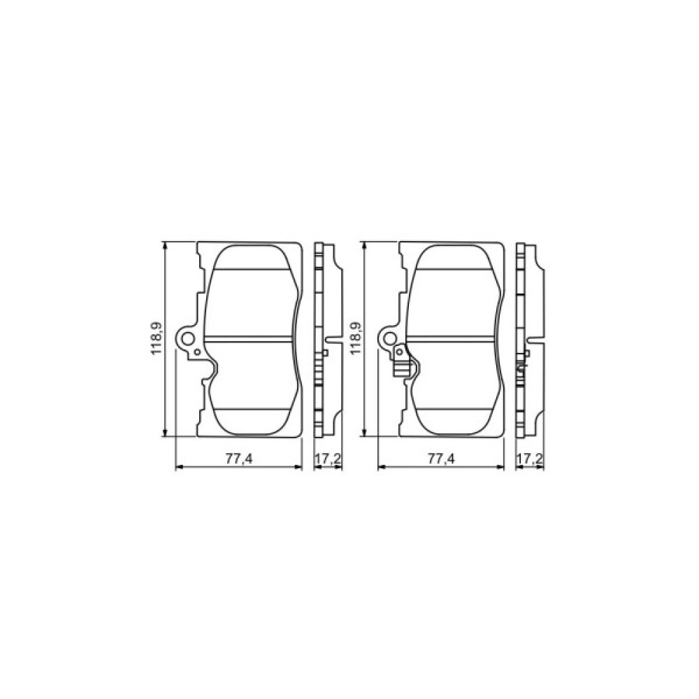 Гальмівні колодки Bosch 0 986 494 252