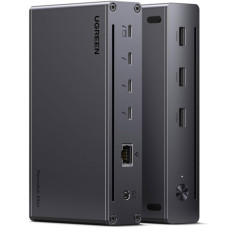 Концентратор Ugreen Thunderbolt 4 to 3xTh.4/3xUSBA 3.2/RJ45 Gigabit/140W ARevodok Max 8-in-1 U708 (25053EU)