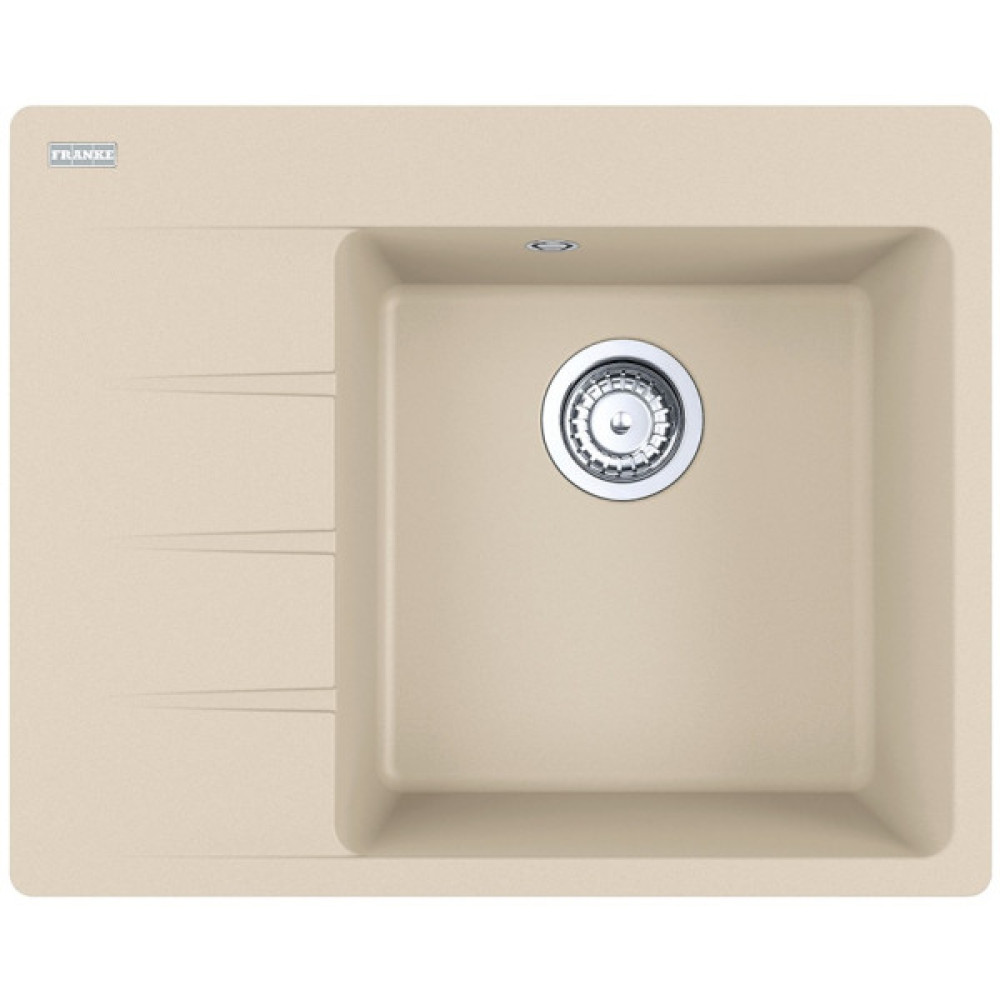 Мийка кухонна Franke Centro, фраграніт, прямокутник, з крилом, 620х500х200мм, чаша - 1, накладна, CNG 611-62 TL , бежевий