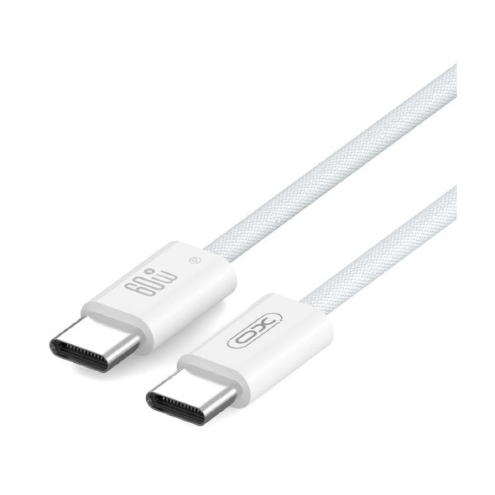 Дата кабель USB-C to USB-C 1.0m 60W white XO (NBQ273_C_White)