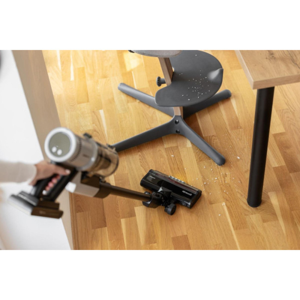 Gorenje Пилосос Gorenje бездротовий, 60Вт, конт пил -0.6л, автон. робота до 50хв, HEPA, 2 в 1, підсвічування, індикатор, щітка- електротурбо, сірий