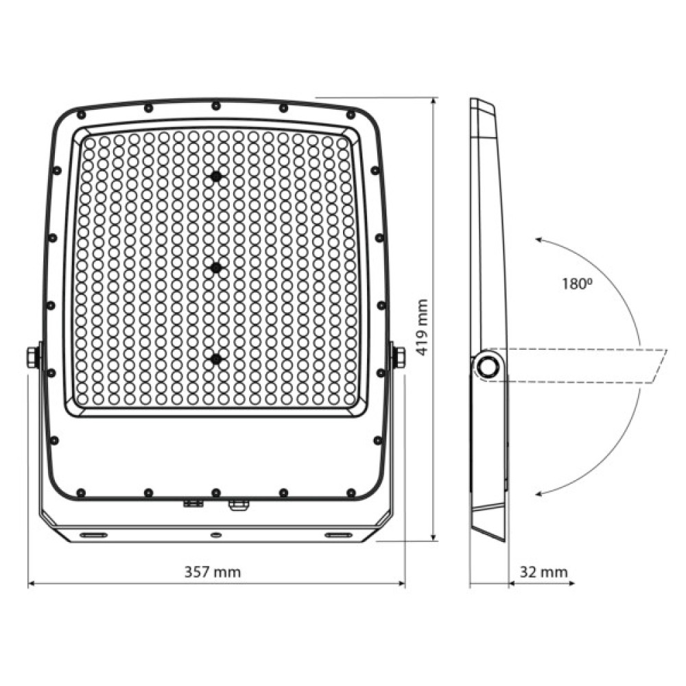 Прожектор Videx F5 300W 3000-5000-6500K 230V White (VL-F5-300CW)