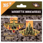 Закладки для книг Yes магнітні Military, 2шт (708112) Закладки для книг Yes магнітні Military, 2шт (708112)