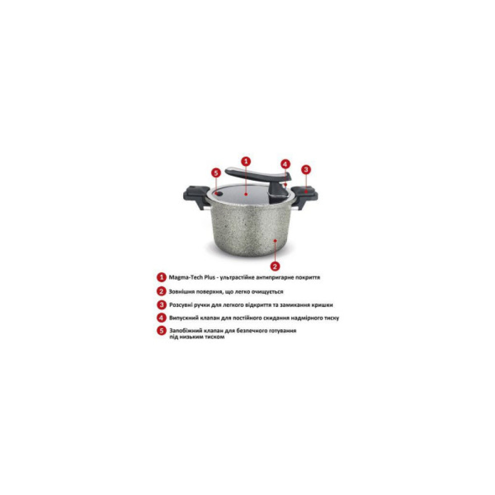 Каструля Flonal Monolite Скороварка 6 л (FLOPECV24) (DAS301926)