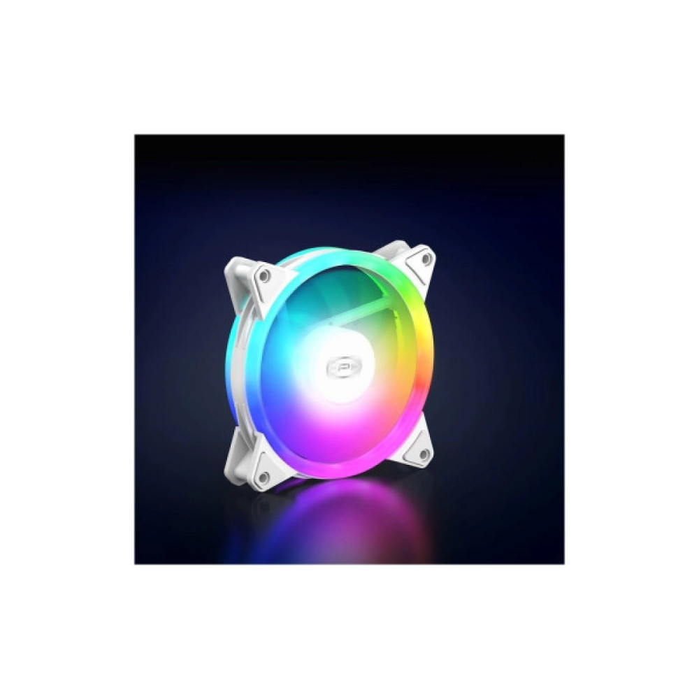 Кулер до корпусу PcCooler F3 T120 ARGB WH