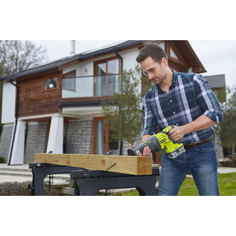 Пила шабельна акумуляторна Ryobi ONE+ R18RS-0 18В пропил 200мм хід 28мм 2.4кг без АКБ та ЗП