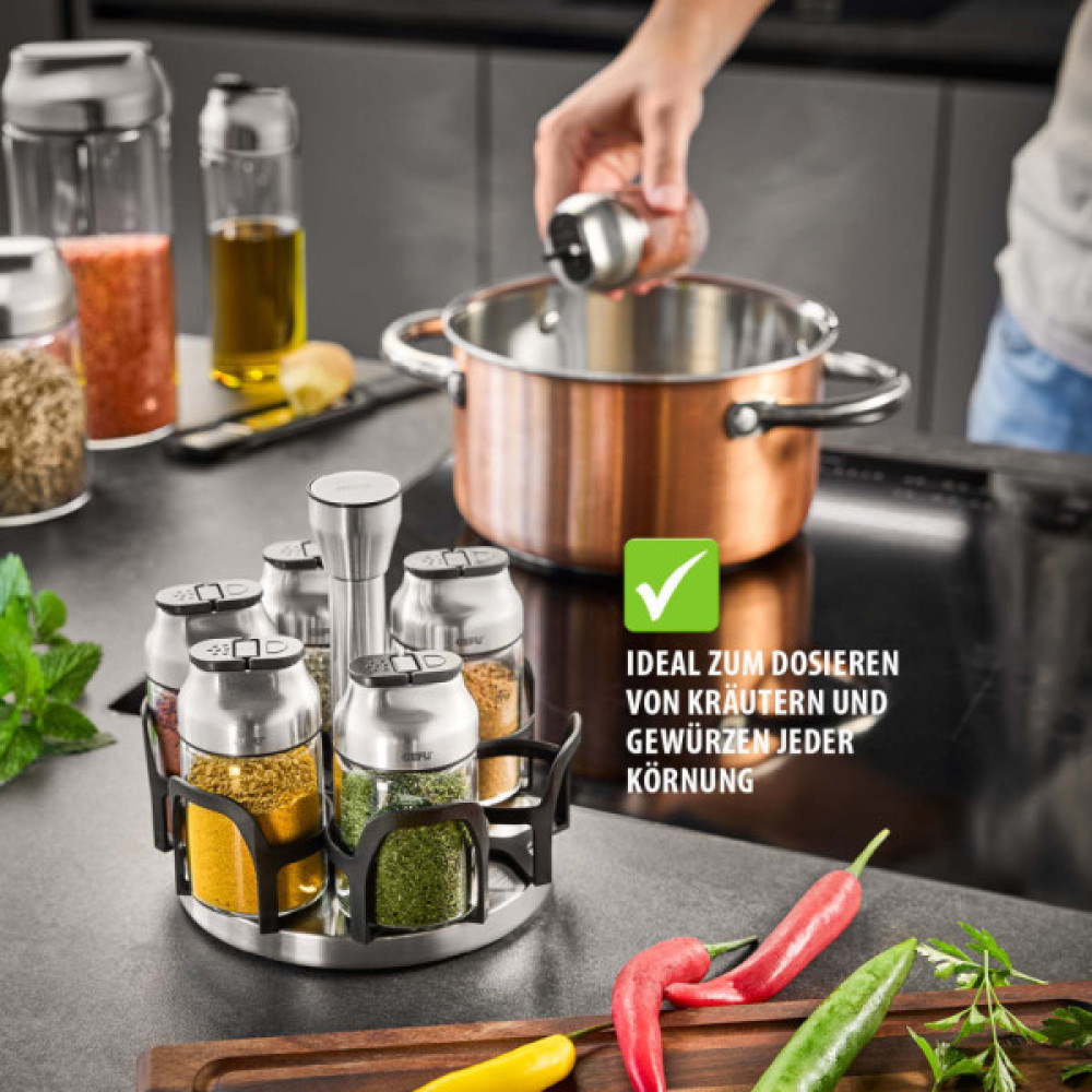 Набір для спецій Gefu Kippo 6 емностей по 120 мл (33733)