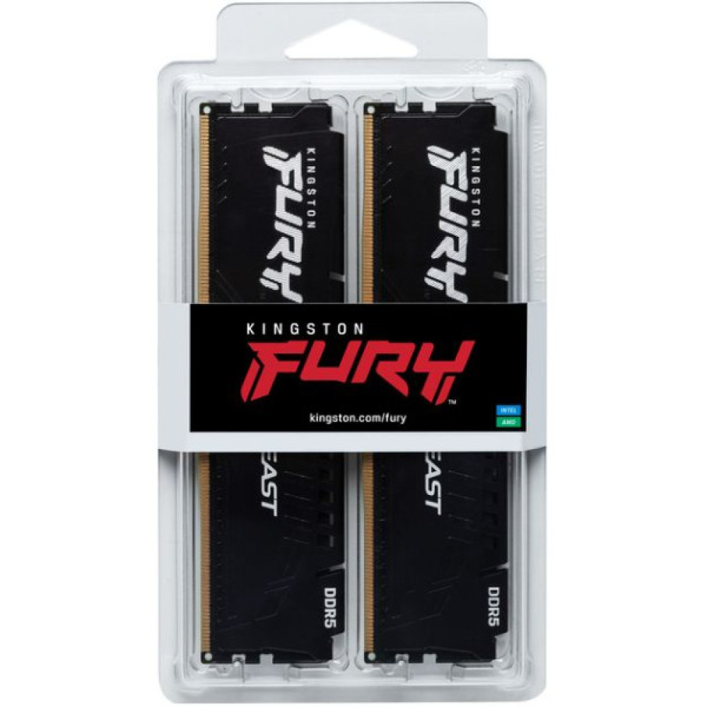 Пам'ять ПК Kingston DDR5 32GB KIT (16GBx2) 6000 Beast XMP