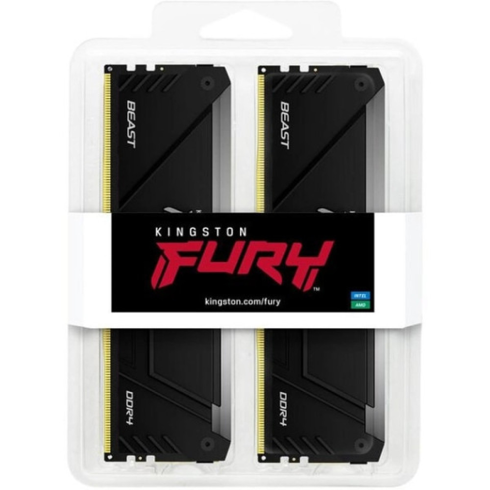 Пам'ять ПК Kingston DDR4 32GB KIT (16GBx2) 3600 FURY Beast RGB