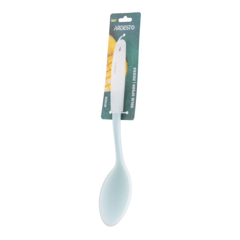 Ложка кухарська Ardesto Fresh, 31.2см, силікон, пластик, блакитний (AR1603B)