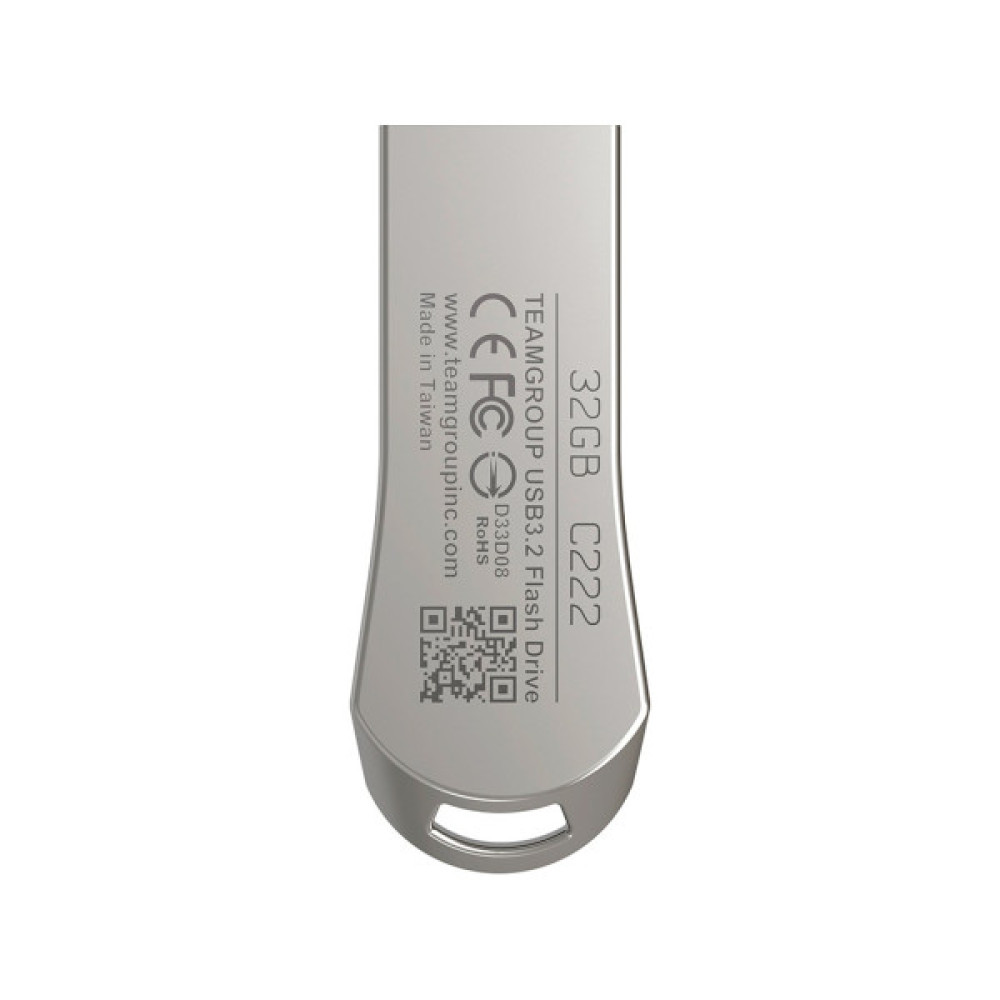 USB флеш накопичувач Team 64GB C222 Silver USB 3.2 (TC222364GS01)