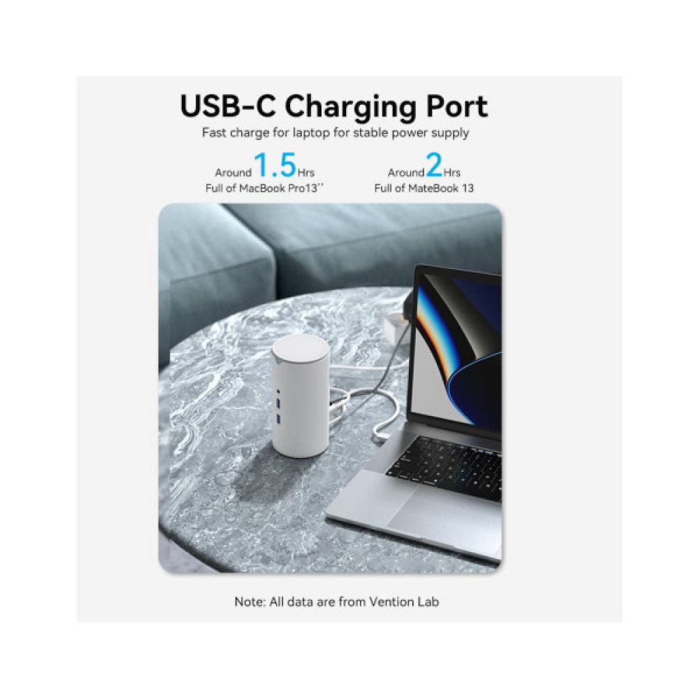 Концентратор VENTION USB3.1 Type-C to HDMI/VGA/USB3.0x3/RJ45/SD/TF/TRRS 3.5m/PD/DC100W12-in-1 (TPHWC-EU)