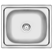 Мийка кухонна Deante Doppio, нерж.сталь, прямокутник, без крила, 480х430х175мм, чаша - 1, накладна, нерж