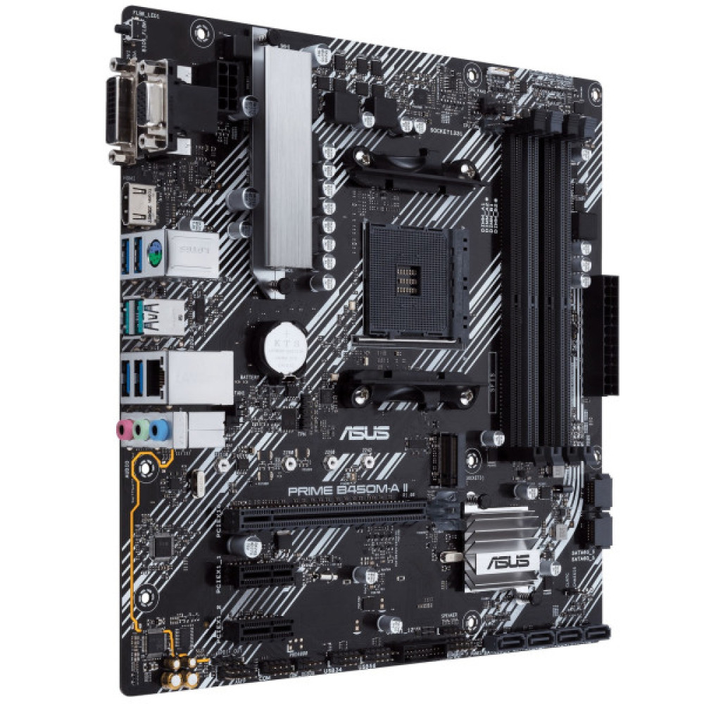 Материнcька плата ASUS PRIME B450M-A II sAM4 B450 4xDDR4 HDMI DVI D-Sub mATX